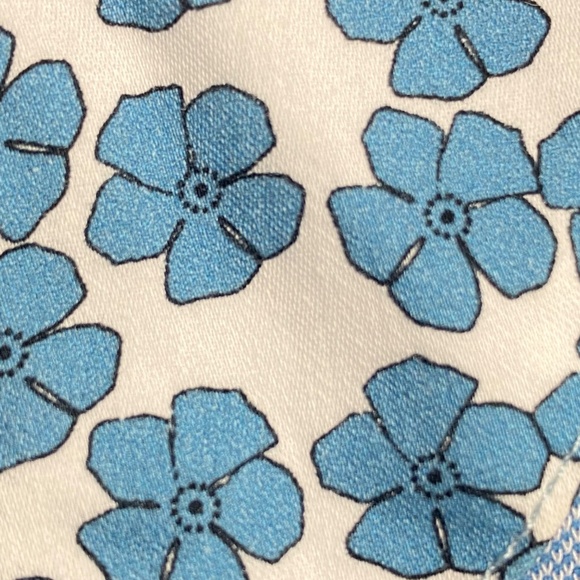 TED BAKER Light Blue Polo Shirt Short Sleeve with Geometric Floral Size 4 (L) - Picture 10 of 11